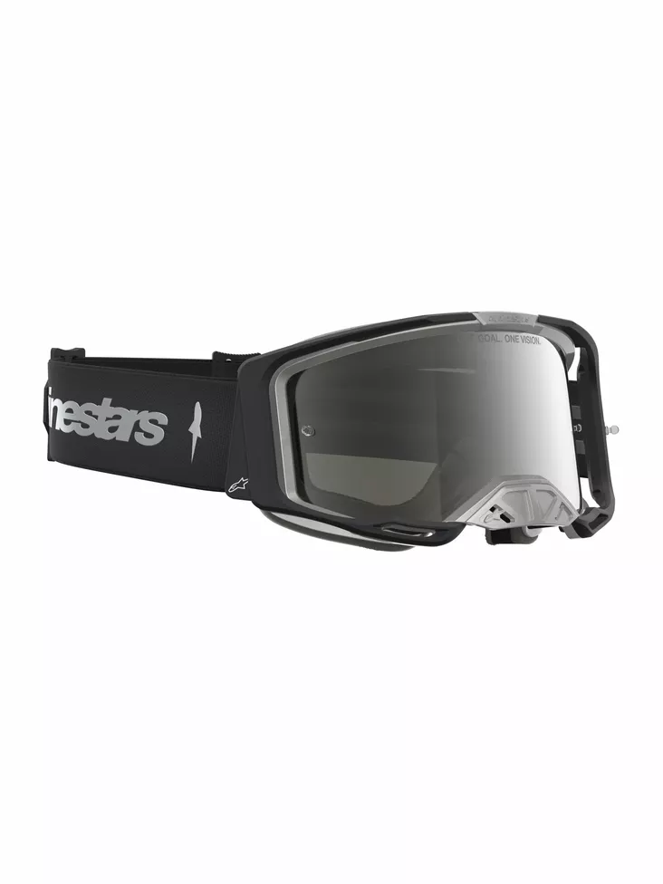 Alpinestars Ajolasit Vision 8 Amber Musta Hopea Peili Hopea - Offroad ajolasit - D543980 - 1