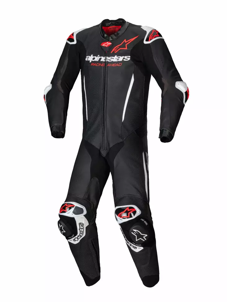 Alpinestars Nahkapuku 1-pcs GP-R7 Musta/Valkoinen/Punainen - Nahkaiset moottoripyöräpuvut - D496880 - 1
