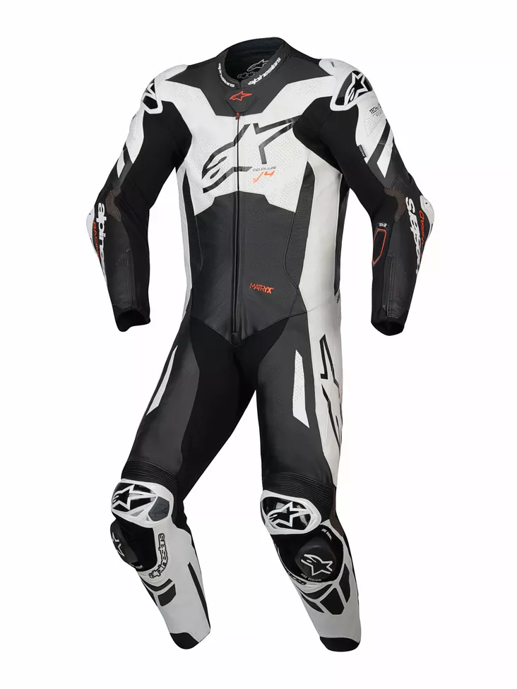 Alpinestars Nahkapuku 1-pcs GP Plus v4 Sprint Musta/Valkoinen - Nahkaiset moottoripyöräpuvut - D505410 - 1