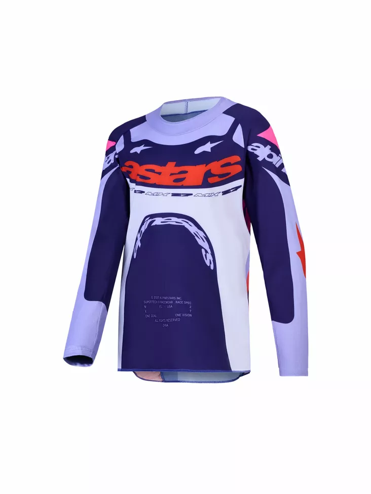 Alpinestars Paita Junior Supertech Dyna Violetti/Lila/Pinkki Fluo - Motocross paidat MX - D540990 - 1