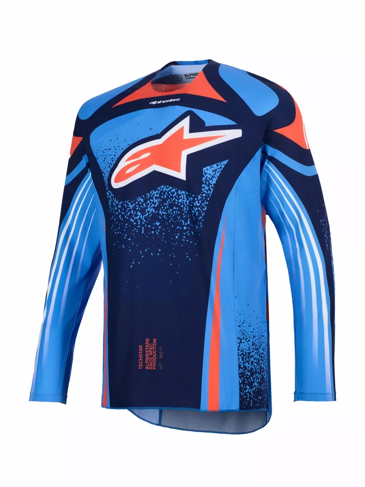 Alpinestars Paita Techstar Nomur Laiv.sininen/Oranssi/UCLA Sininen - Motocross paidat MX - D512780 - 1