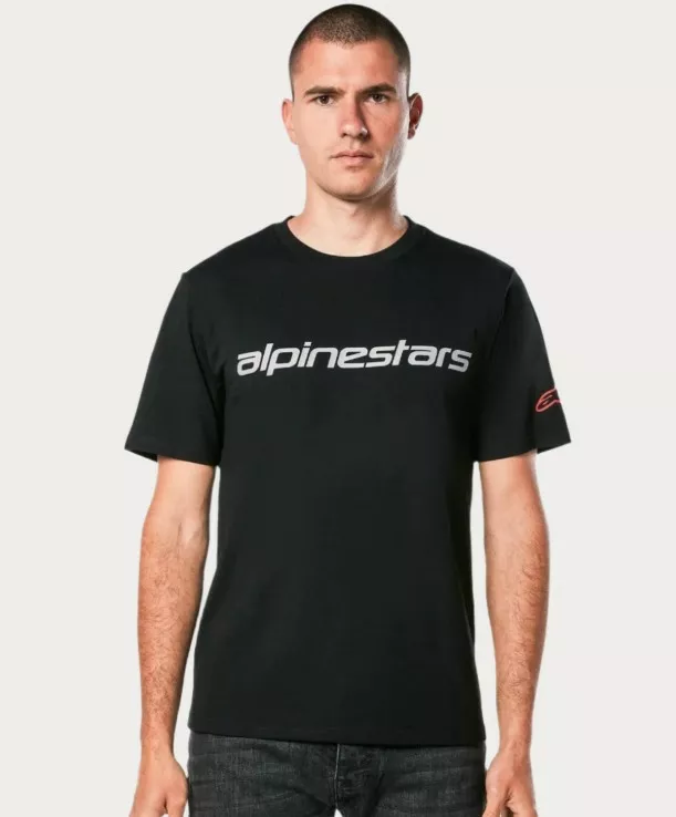 Alpinestars T-Paita Linear Wordmark 2.0 CSF Valkoinen/Punainen/Musta - Vapaa-ajan paidat - D538020 - 1