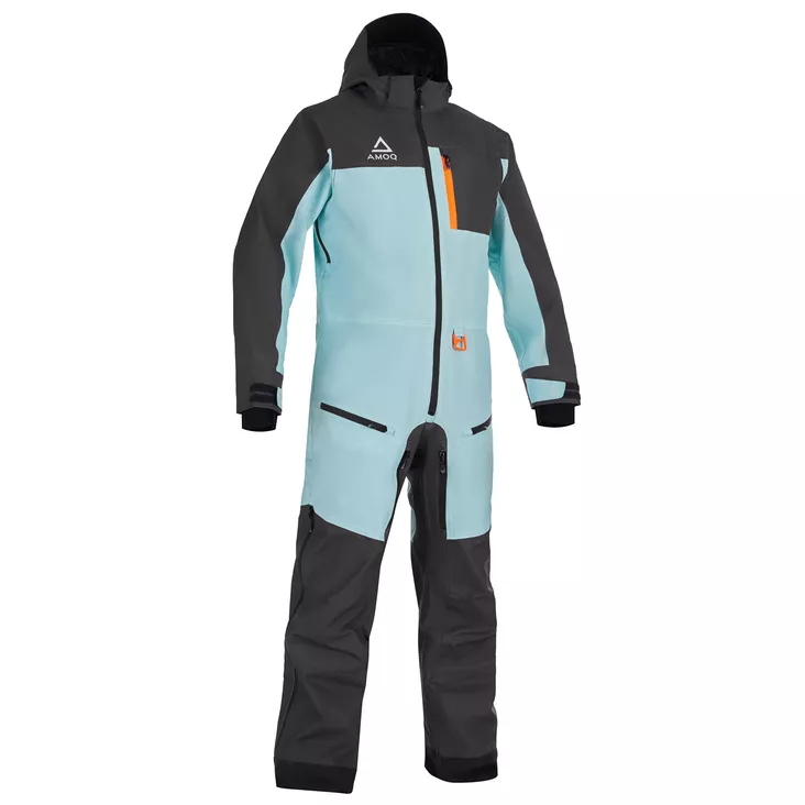 AMOQ Dynamic W's Haalari Vuorellinen Harmaa/Minttu/Oranssi - Kelkkailuhaalarit / Mono Suits - D521520 - 1