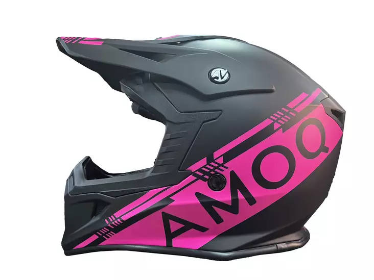 AMOQ Kypärä Meteor V2 Musta/Pinkki - Offroad-kypärät - D475200 - 1