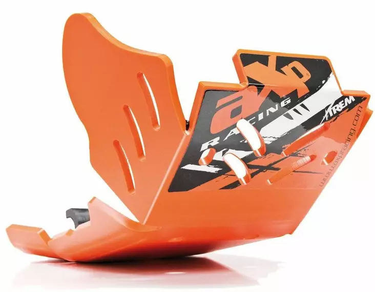 AXP Xtrem HDPE Skid Plate Orange KTM 250EXCF/350 EXCF 17-23 - Moottoripyörän pohjapanssarit - D268910 - 1
