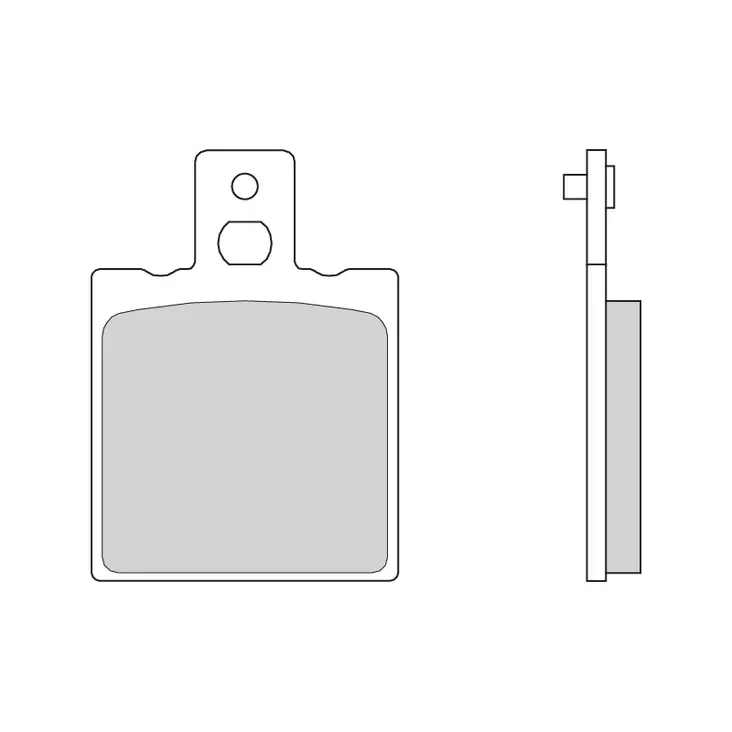 Brembo Jarrupalat Taakse Sintered Road - Moottoripyörän jarrupalat - D221240 - 1
