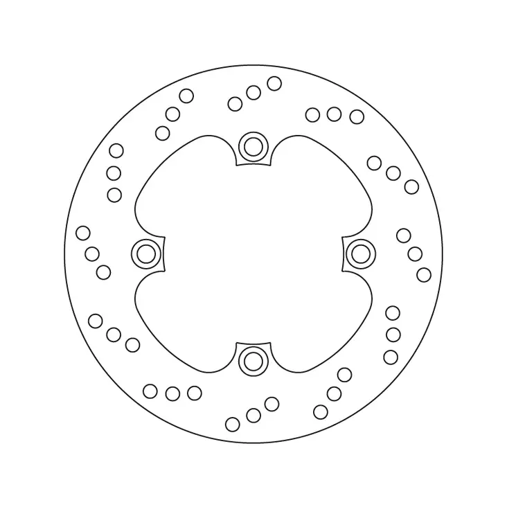 Brembo Serie Oro jarrulevy - Moottoripyörän jarrulevyt - D122850 - 1