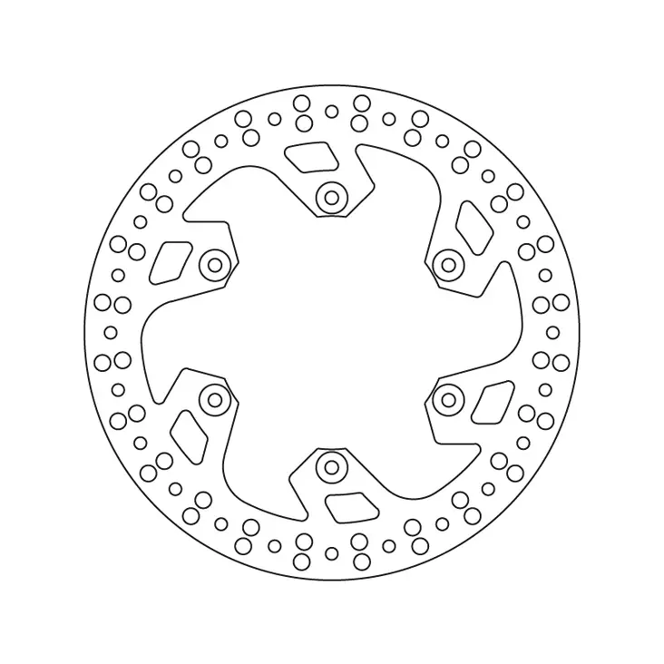 Brembo Serie Oro jarrulevy - Moottoripyörän jarrulevyt - D122870 - 1