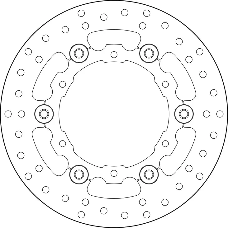 Brembo Serie Oro jarrulevy kelluva - Moottoripyörän jarrulevyt - D190920 - 1