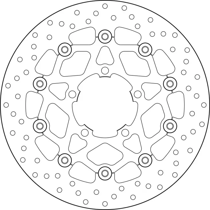 Brembo Serie Oro jarrulevy kelluva - Moottoripyörän jarrulevyt - D190940 - 1