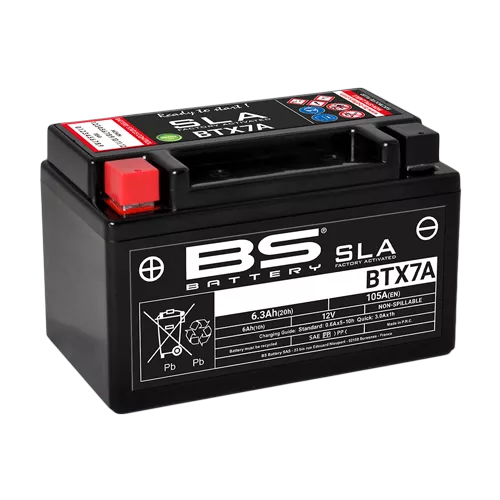 BS Battery BTX7A (FA) SLA - Sealed & Activated - Akut - D262610 - 1