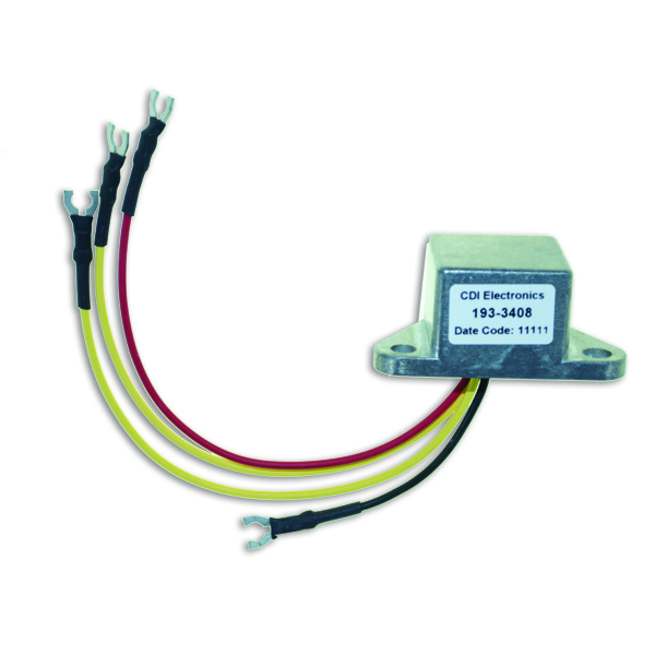 Cdi Elec. Johnson Evinrude Rectifier/Regulator 3-Wire - Jännitteensäätimet - D186110 - 1