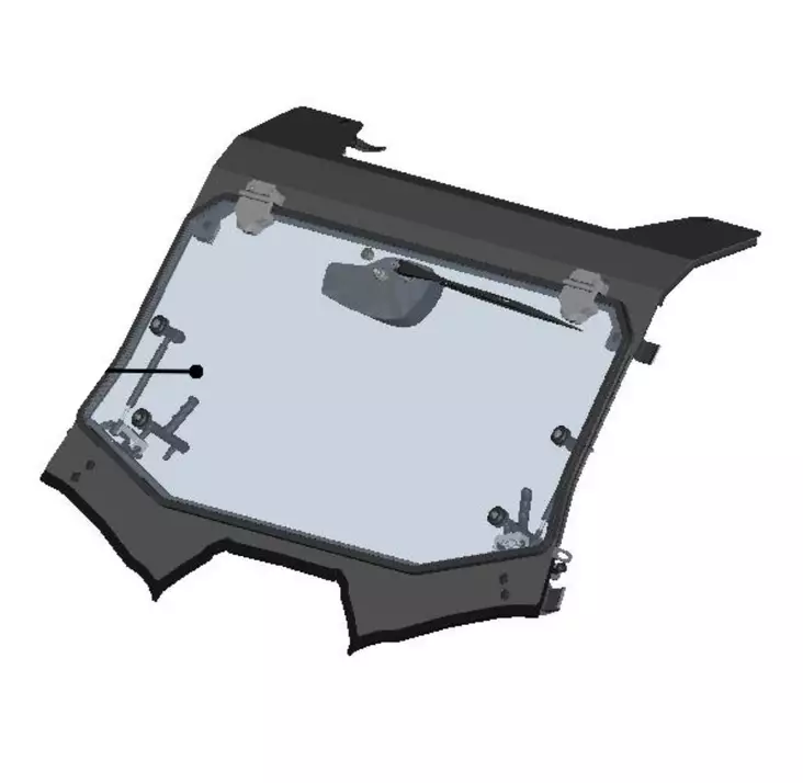 DFK Etupaneeli Yamaha YXZ 1000 - DFK varaosat & tarvikkeet - D494670 - 1