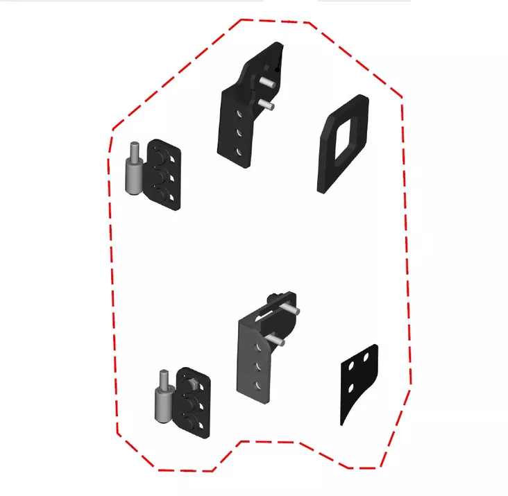 DFK Oikean Oven saranat Can-Am Traxter 2024- - DFK varaosat & tarvikkeet - D525420 - 1