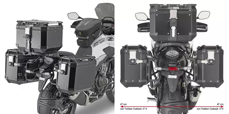 GIVI RAPID RELEASE SIDE CASE HOLDER - Moottoripyörän laukkujen kiinnityssarjat - D355060 - 1