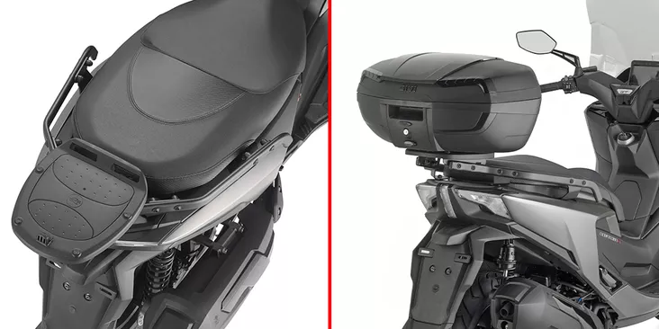 Givi Rear Rack Kymco Downtown 350 Gt (2024) - Moottoripyörän laukkujen kiinnityssarjat - D504050 - 1