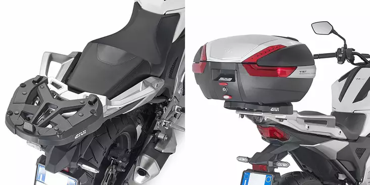 Givi REAR RACK M.L.M.K. HONDA NC750X (2021) - Moottoripyörän laukkujen kiinnityssarjat - D438630 - 1
