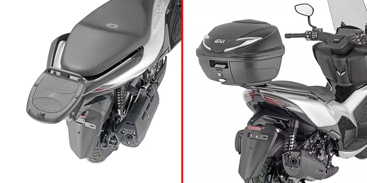 Givi Specific rear rack ZONTES 350D (23) - Moottoripyörän laukkujen kiinnityssarjat - D485520 - 1