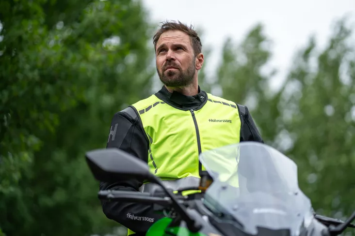 Halvarssons Huomioliivi Hi-Vis Vest Keltainen - Muut moottoripyörävaatteet/tarvikkeet - D527090 - 1
