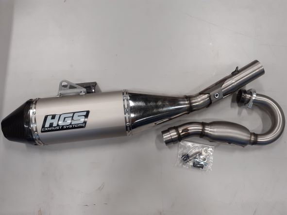 HGS Täysputkisto 4T CRF250R 22-24 Pun äänenvaimennin New design - Moottoripyörän pakoputkistot - D437190 - 1