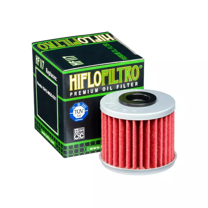 Hiflo öljynsuodatin HF117 - Moottoripyörän öljynsuodattimet - D222990 - 1