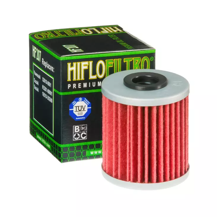 HiFlo öljynsuodatin HF207 - Moottoripyörän öljynsuodattimet - D58290 - 1