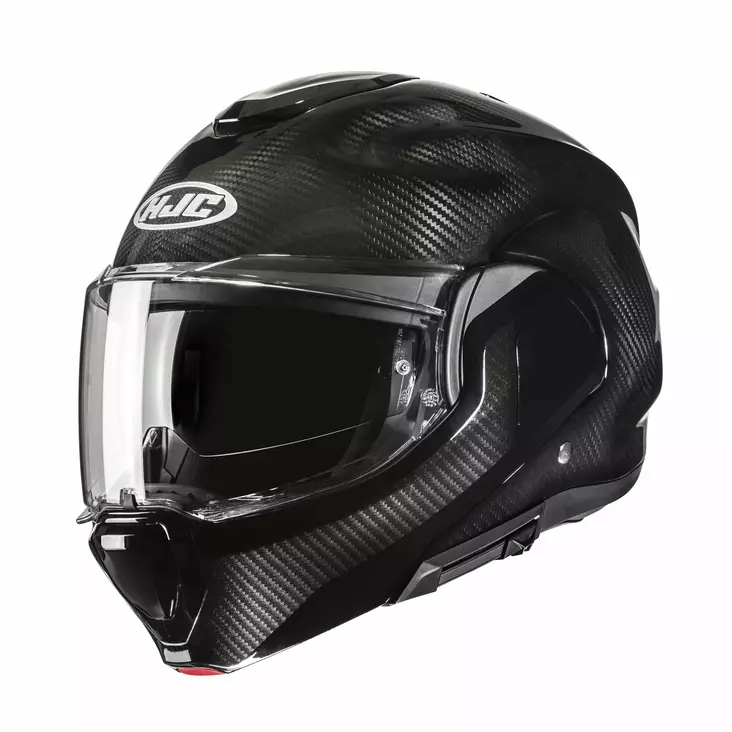 HJC Kypärä F100 Carbon Musta - Avattavat kypärät - D504340 - 1