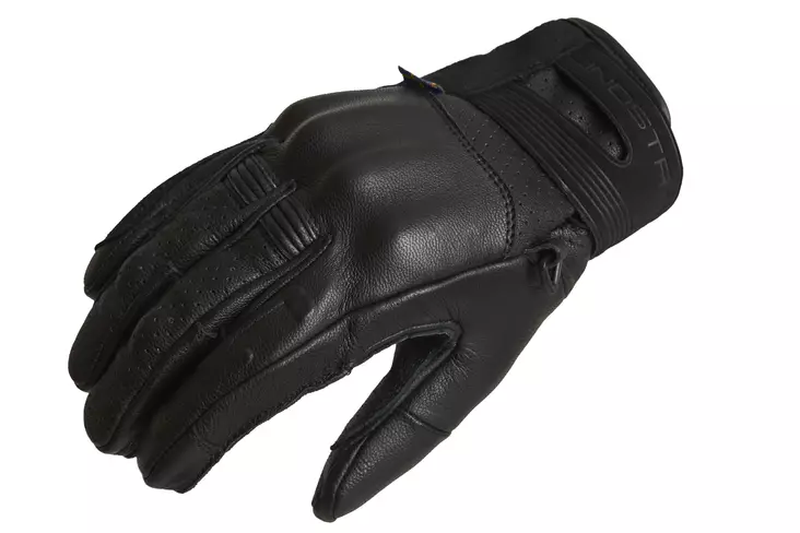 Lindstrands Hanska Holarna Musta - Nahkaiset moottoripyörähanskat - D370880 - 1