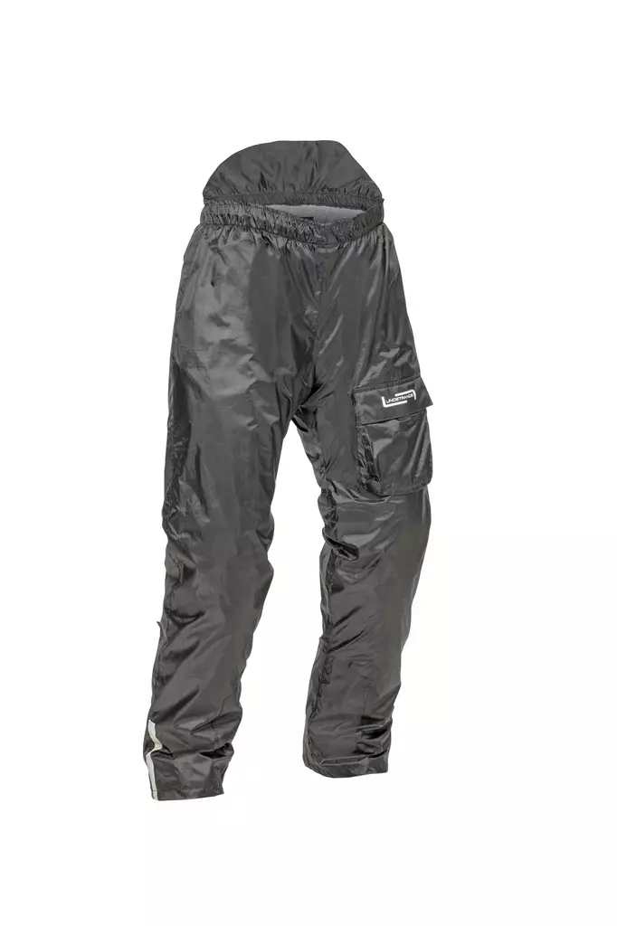 Lindstrands sadehousut Sidvallen pants musta - Moottoripyöräilijän sadevaatteet - D486160 - 1