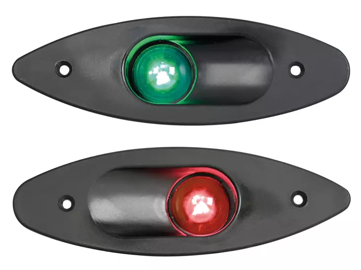 Osculati Built-in ABS navigation light red/black - Veneen Kulkuvalot - D391650 - 1