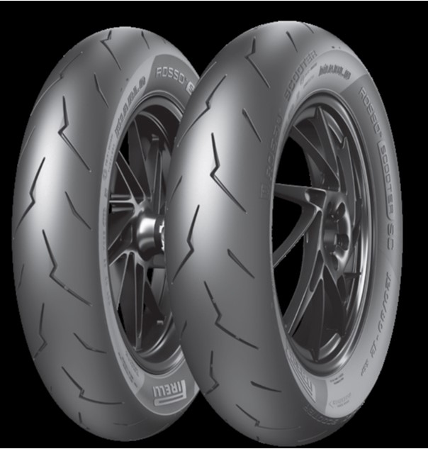 Pirelli Diablo Rosso Scooter SC 100/90-12 M/C 64P TL Reinf Fr. - Renkaat, Skootteri - D401120 - 1