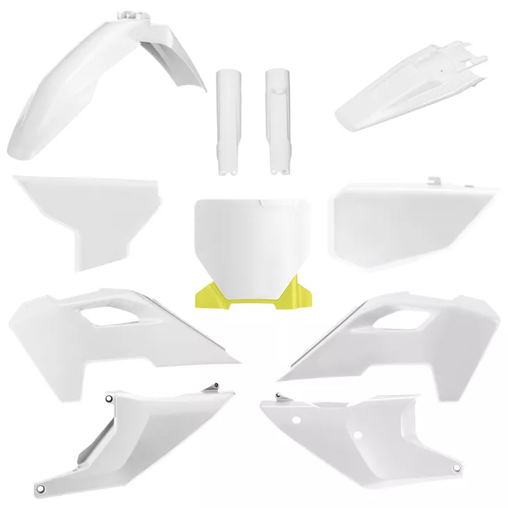 Polisport MX Full Plastic Kit TC/FC 23-24 White - Moottoripyörän muovisarjat - D512320 - 1