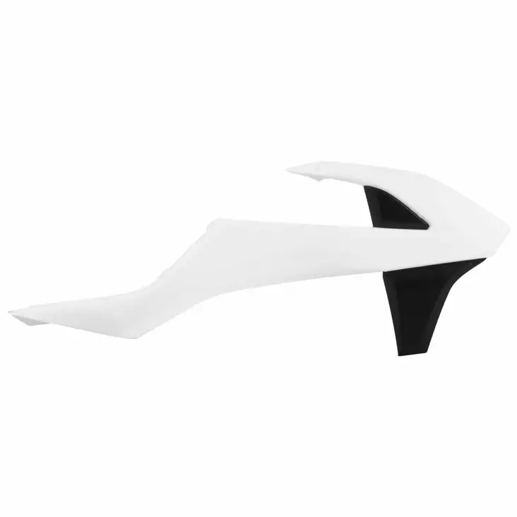 Polisport radiator scoops KTM SX/SXF/XCF (16-18) OEM (17) white ktm/black (5) - Moottoripyörän jäähdyttimen suojat - D345290 - 1