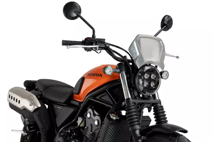 Puig Aluminium Front Plate Honda Cl 500 23'- C/Alumiini - Moottoripyörän tuulisuojat - D510800 - 1