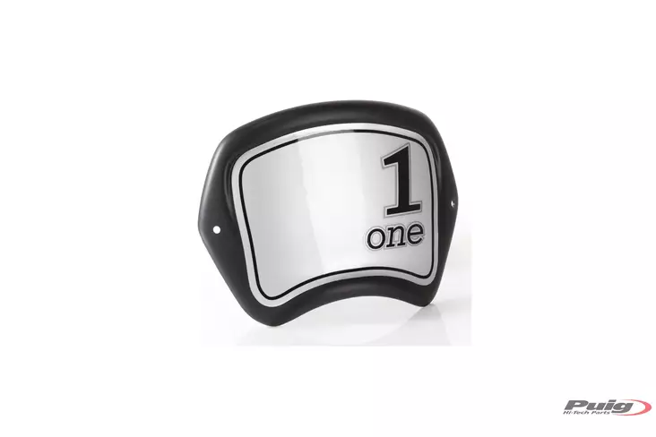 Puig Aluminium Front Plate Universal Fork C/Black - Moottoripyörän katteet & tuulenohjaimet - D336920 - 1