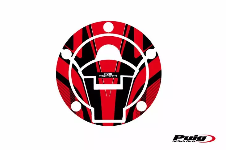 Puig Fuel Cap Cover Mod. Radical Yamaha C/Red - Moottoripyörän tarrasarjat - D301410 - 1