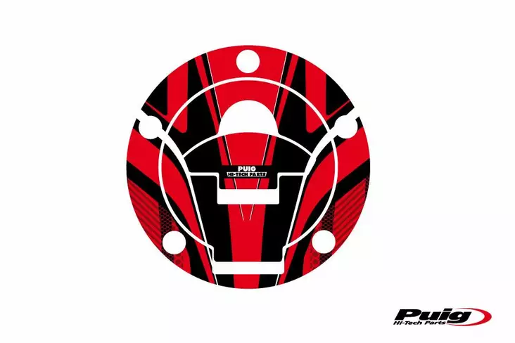 Puig Fuel Cap Cover Radical Ducati C/Red - Moottoripyörän tarrasarjat - D299480 - 1