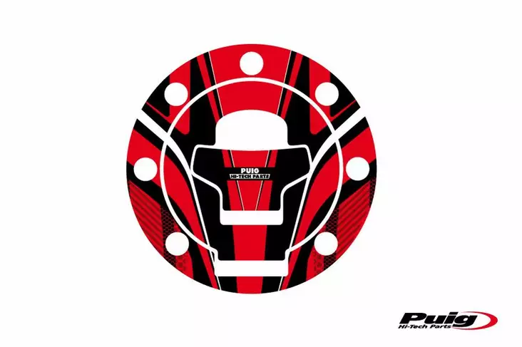 Puig Fuel Cap Cover Radical Suzuki C/Red - Moottoripyörän tarrasarjat - D299510 - 1
