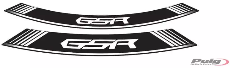 Puig Kit 8 Rim Strips Gsr C/White - Moottoripyörän vanneteipit - D299140 - 1
