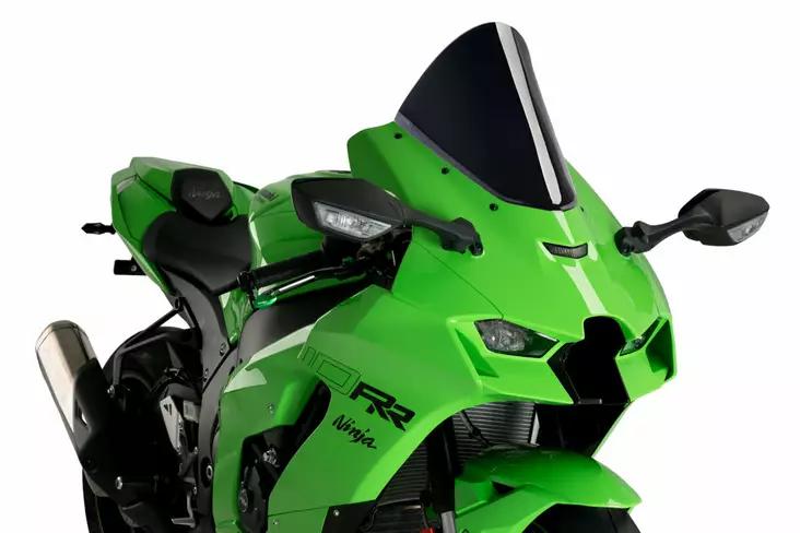 Puig R-Racer Screen Kawasaki Zx-10R/Rr 21' C/Black - Moottoripyörän tuulisuojat - D406920 - 1