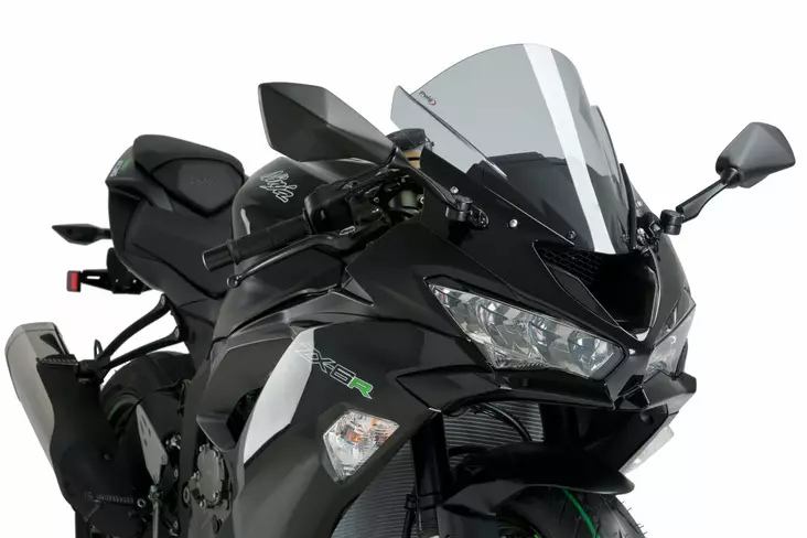 Puig Racing Screen Kawasaki Zx-6R 18' C/Smoke - Moottoripyörän tuulisuojat - D337710 - 1
