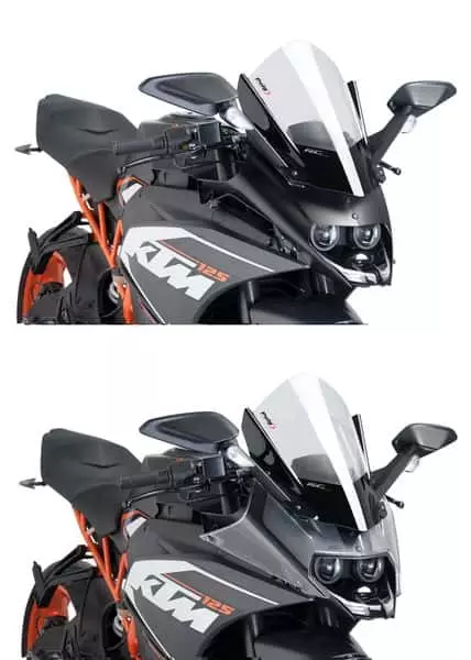 Puig Racing Screen Ng Ktm Rc125/Rc390 14'-21' C/Clear - Moottoripyörän tuulisuojat - D300450 - 1