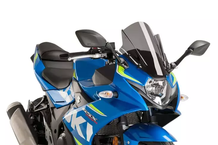 Puig Racing Screen Suzuki Gsx-R250 17-21'C/Dark Smoke - Moottoripyörän tuulisuojat - D303000 - 1