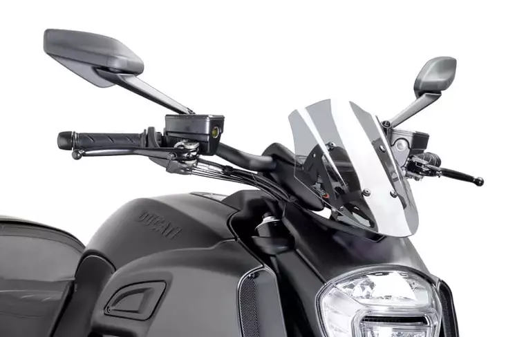 Puig Screen New Generation Touring Diavel 14'-18' C/Smo - Moottoripyörän tuulisuojat - D300900 - 1
