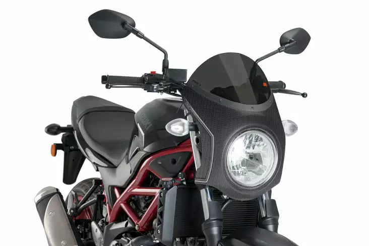 Puig Semifairing Carbon Look Suzuki Sv650 16'- C/Dark S - Moottoripyörän katteet & tuulenohjaimet - D337870 - 1