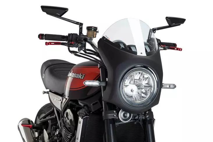 Puig Semifairing C/Black Kawasaki Z900Rs 18' C/Transp. - Moottoripyörän katteet & tuulenohjaimet - D302800 - 1