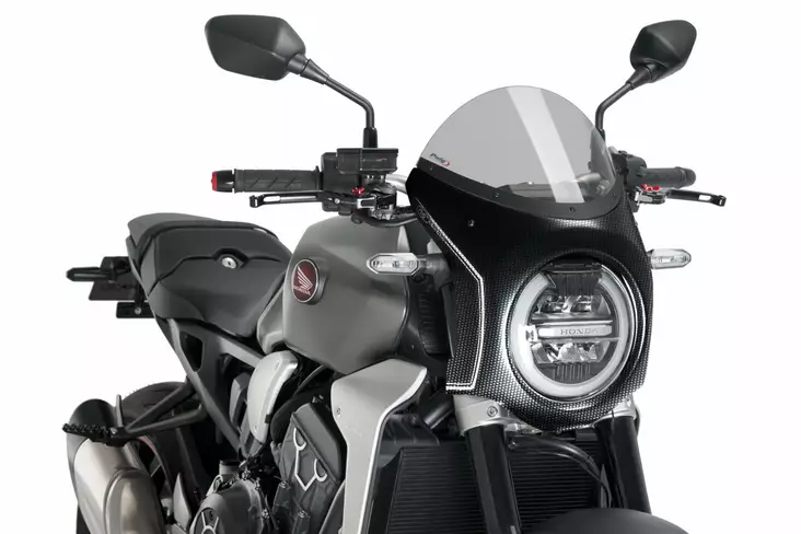 Puig Semifairing C/Simil Carbono Honda Cb1000R Neo Spo - Moottoripyörän katteet & tuulenohjaimet - D337860 - 1