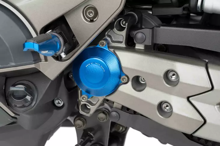 Puig Sump Cover Kymco Ak550 17' C/Blue - Moottoripyörän moottorin suojakopat - D302730 - 1