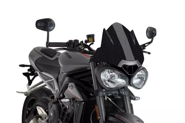 Puig Winds.New Gen. Sport Triumph Speed/Street Triple - Moottoripyörän tuulisuojat - D301870 - 1