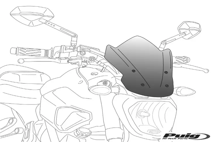 Puig Windshield Special Yamaha Fz1 06-16 C/Clear - Moottoripyörän tuulisuojat - D297740 - 1